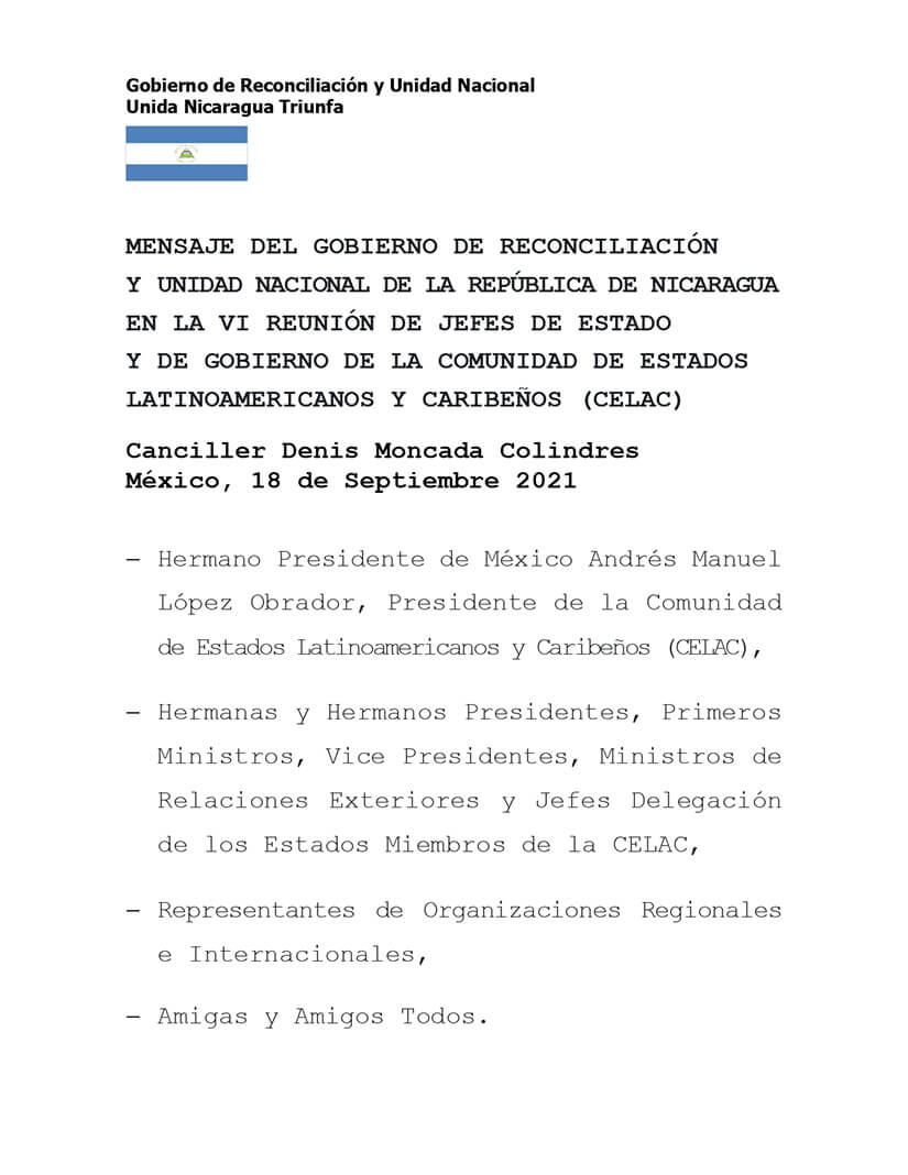 mensaje-nicaragua-en-celac